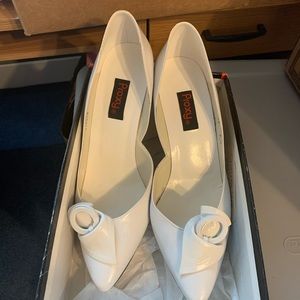 Women’s white heels